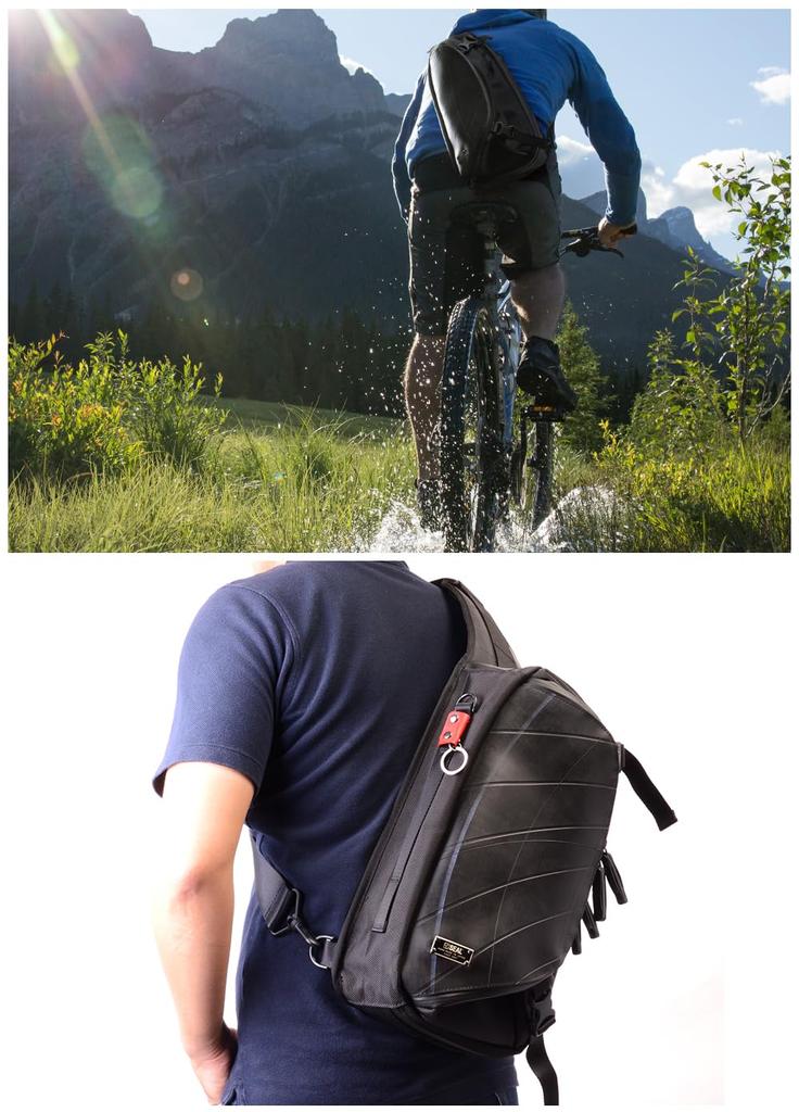 SEAL One Shoulder Bag Body Bag Expandable Large Capacity Waterproof Crossbody Bag Made In Japan Men's PS-153RD