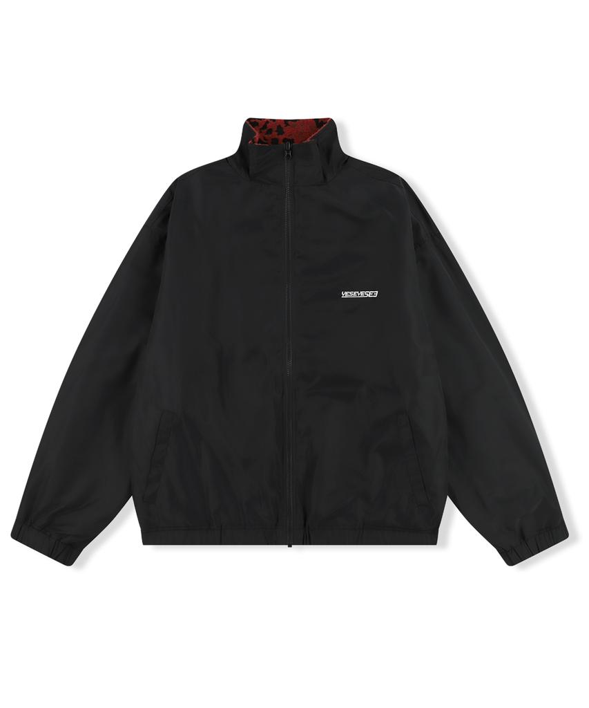 Yeseyesee Reversible Leopard Fleece Jacket Red
