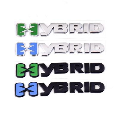 3D Metal Hybrid Side Fender Emblem Badge Car Rear Trunk Sticker For T/oyota C/amry P/rius C/orolla R/AV4 C/-HR P/rado S/ienna