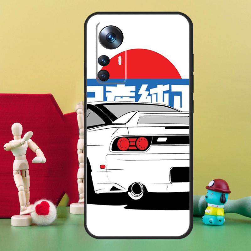 Sports Car JDM  Drift Case For Xiaomi 15T 14T 13T Pro 13 14 15 Ultra 17 Pro Max POCO F5 F6 F7 X5 X6 X7 Pro Cover POCO F5