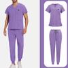 Mens' Comfortable And Casual Solid Color Short Sleeved Pants Protective Suit Set
