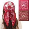 55x55cm Men's Headscarf Handshake Print Imitation Silk Woman Hip Hop Face Towel Breathable Peace Dove Arabic Square Headscarf