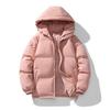 Giacca con Cappuccio in Cotone Unisex: Colore Unico, Ispessito, Caldo, Resistente al Freddo