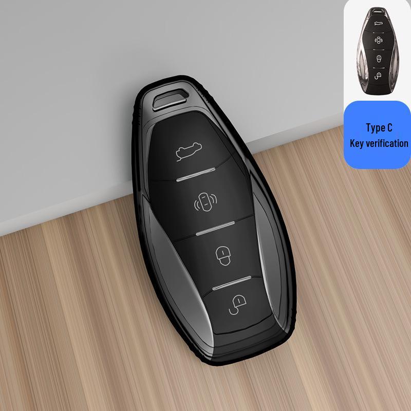 Schlüsseletui für Hongqi HS5/HS7 - Transparente Hülle und Tasche für Männer und Frauen (2022)