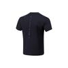 Li Ning Running Series Logo Print Reflective Quick-Dry Crew Neck Short Sleeve T-Shirt Men Tops Black ATST535-2
