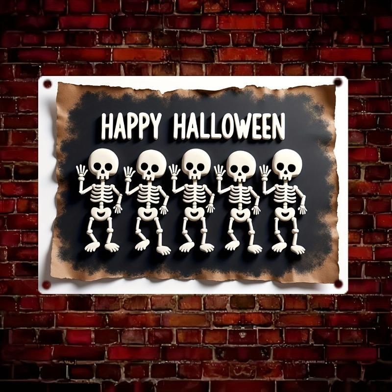 Halloween Metal Tin Sign Wall Decor 20x30cm