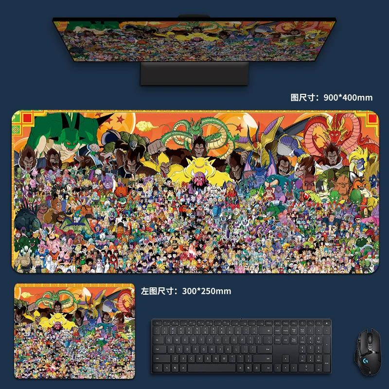Waterproof Creative PU Leather Mouse Pad Sustainzed Dragon Ball Computer Keyboard Pad Son Goku Animation Boys Anti-slip Mouse Pad Game  Special Table