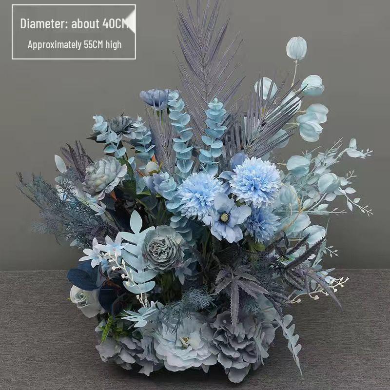 

Large Silk Eucalyptus Flower Row Decoration for Wedding Table