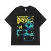 275 GSM Washed T-shirts 100% Cotton Michiru Haruka Print Unisex Heavy Cotton T Shirt