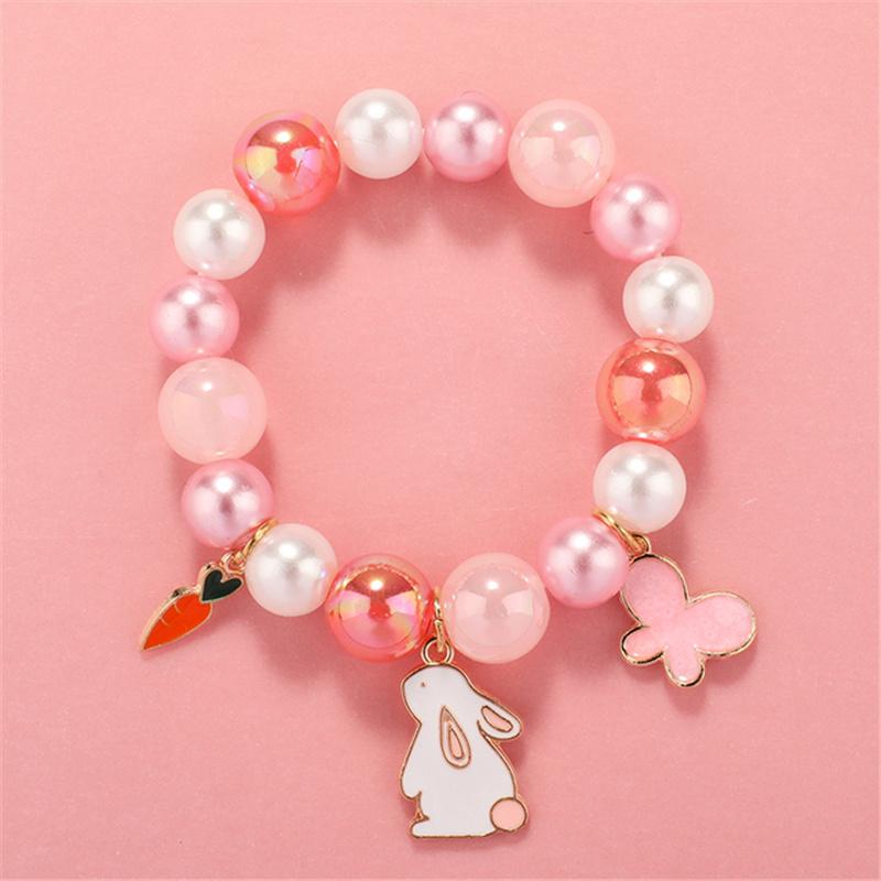 Makersland Cute Popcorn Beads Bracelet Friendship Glass Bracelets For Girls Star Moon Cloud Flower Zircon Accessories Wholesale