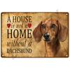 Teckel Wall Posters Metal Sign Wall Art Plaque Metal Vintage Door Tin Sign Bar Home Room Decor Decoration Interior Paintings