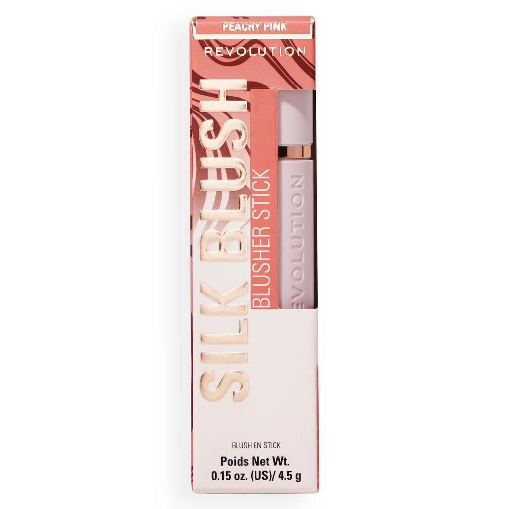 Revolution skin silk marble blush stick peachy pink