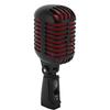 Retro Dynamic Vocal Microphone, Old Vintage Style Cardioid Microphone, Zinc Alloy Classic Microphone for KTV, Live Performance, Studio Recording, Podc