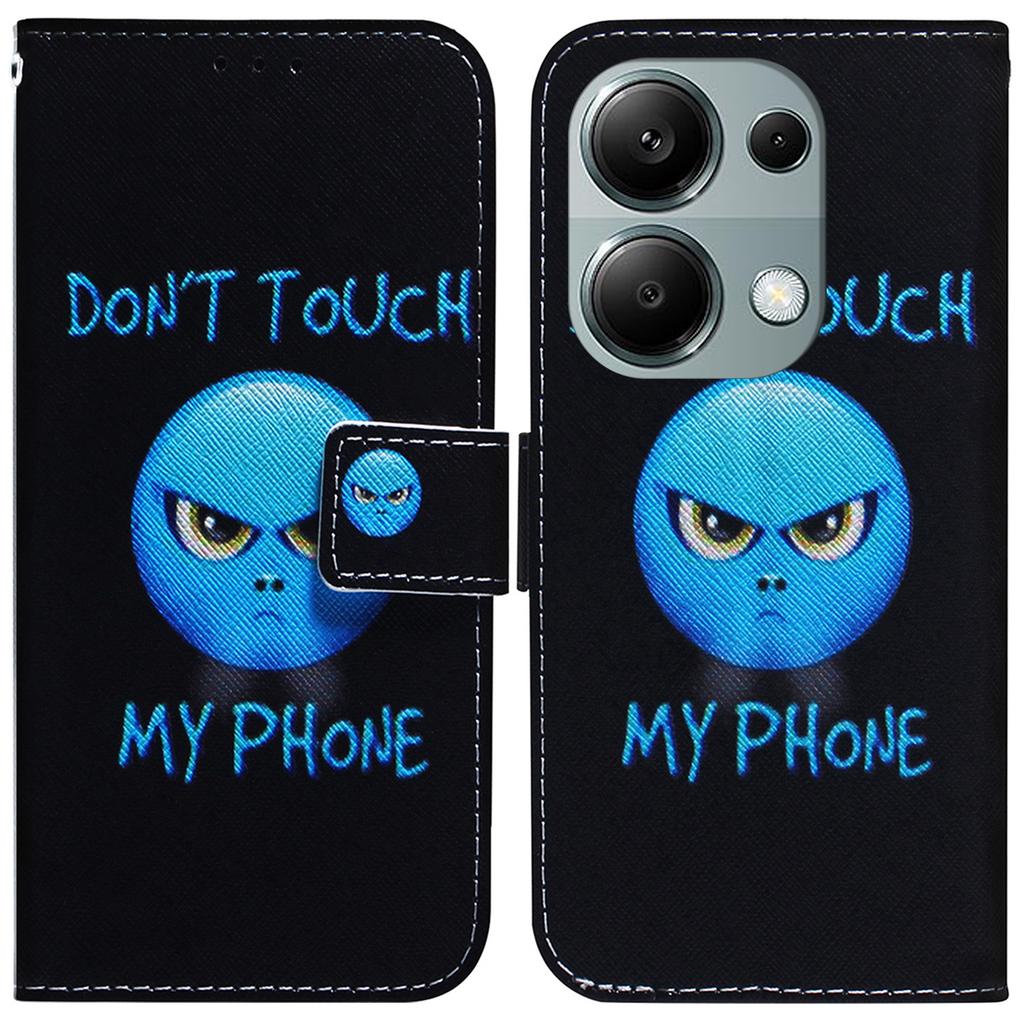 For Xiaomi Redmi Note 13 Pro 4G/Poco M6 Pro 4G Case Drop-proof Pattern Printing Card Slots Phone Cover