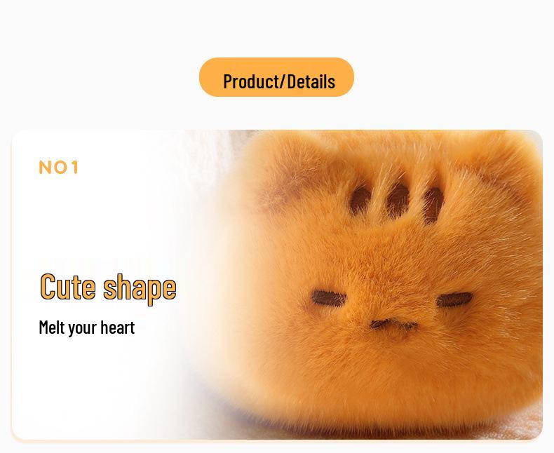 Cute Cat Squeeze Plush Toy - Small Desk Companion for Office, Cartoon Girl Gift
