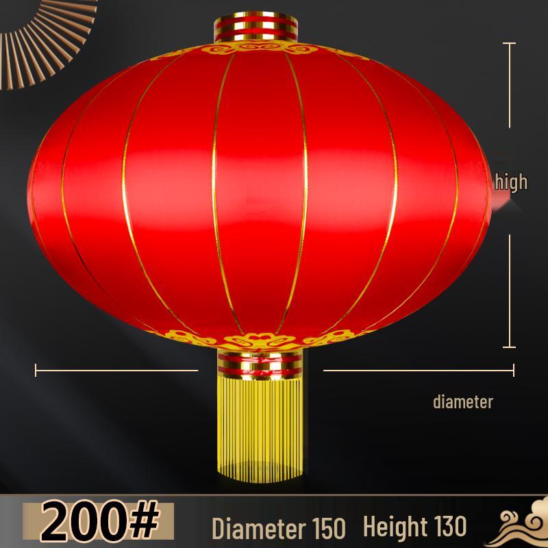 Large Outdoor Waterproof Iron Lantern for New Year and Spring Festival Celebrations