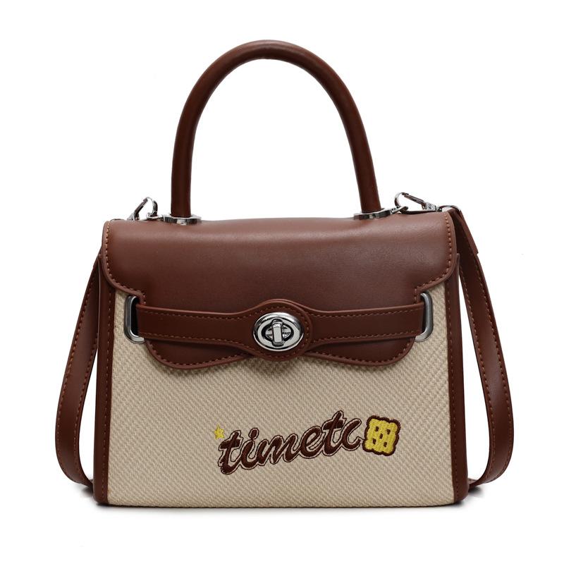 Retro fashion new versatile trend niche student simple college style shoulder bag crossbody handbag bag