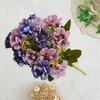 Fake Flower Useful Anti-fade Clear Texture Simulation Flower DIY Bridal Bouquet 6 Forks Artificial Cherry Blossom Artificial Flower