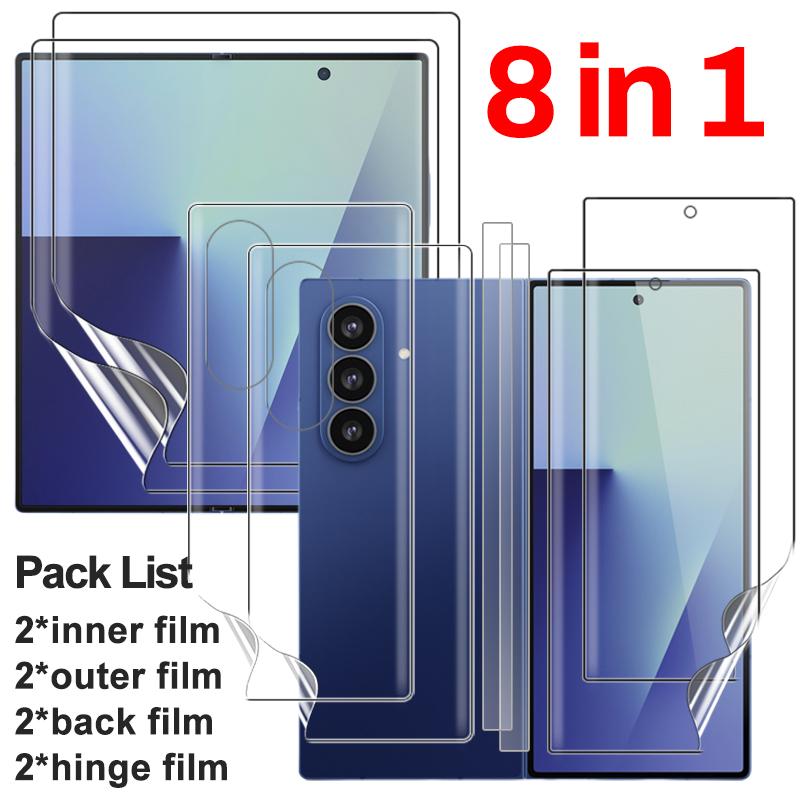 Fold7 Hydrogel Film For Samsung Galaxy Z Fold 7 6 5 Hinge Protective Soft Anti-scratch Screen Protector For ZFold7 ZFold6 zfold5
