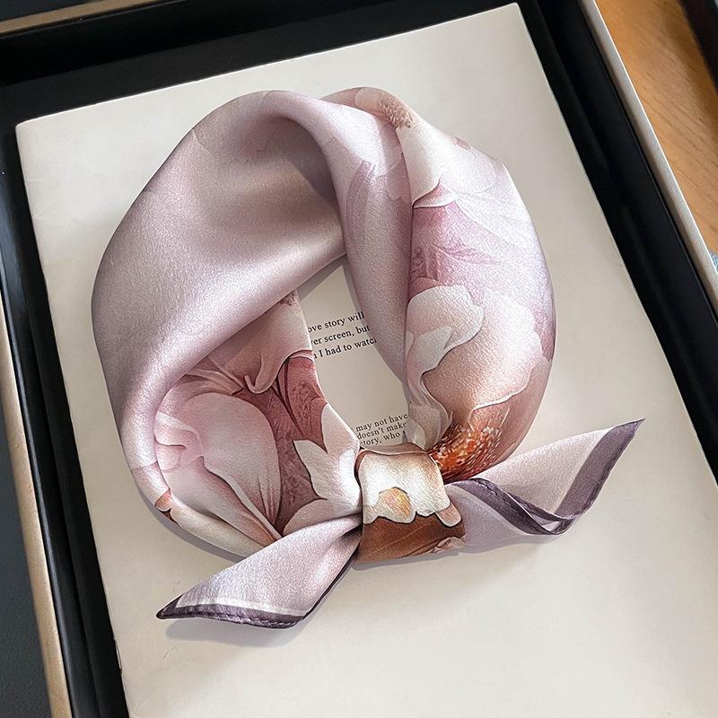 

Мода 100% Натуральный Шелк Шарф Женский Шали Палантины для Леди Фуляр Шарфы Новый Шейный Волосы Пашмина Женская Шаль Хиджаб Бандана Real Silk 53x53cm