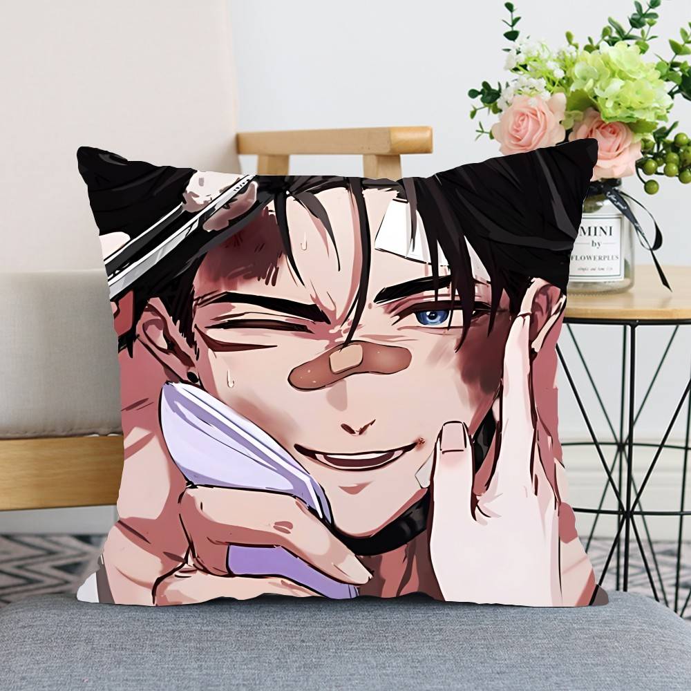 Kawaii Wriothesley Throw Pillow Covers Pattern Cushion Cover Suitable For Sofa Bedroom Car Pillow Cover