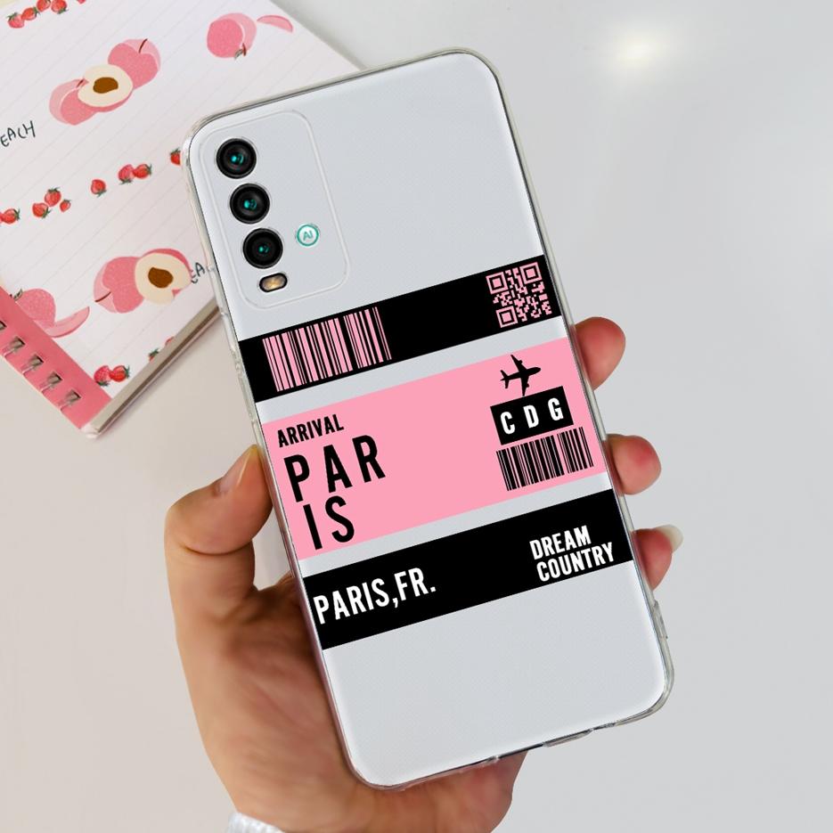 For Xiaomi Redmi 9T Case Cute Fashion Painted Cover Clear Silicone Soft Slim Phone Case For Xiaomi Redmi 9T Redmi9T Fundas Coque