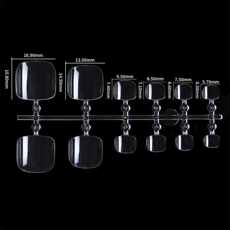 240Pcs Clear Acrylic Nail Tips French Fake Nail 500pcs UV Gel Manicure Fake Nails Half Cover False Nail