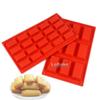 2 Designs Rectangle Shape Silicone Financier Bread Moulds Cake Mold Chocolate Fondant Jelly Ice Cube Molds DIY Bakery Tools