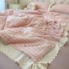 Lace Lace Bedding Four-piece Set Soft Skin-friendly Breathable Washed Sheets Quilt Cover Pillowcase