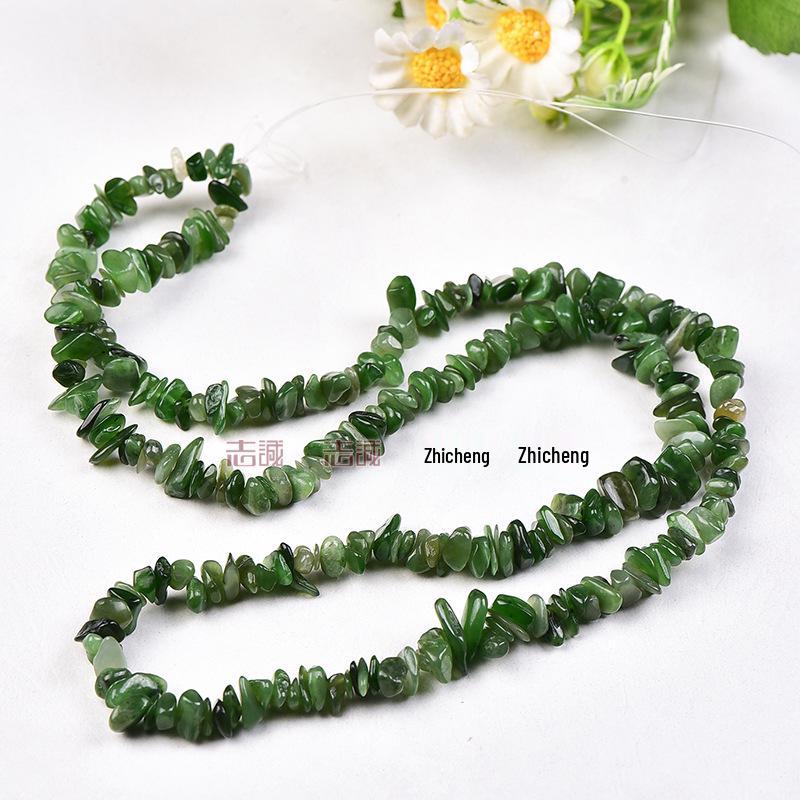 

Натуральные разноцветные хрустальные бусины из крошки - Агат, Халцедон, Флюорит, Гранат