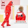 Dinosaur Raincoat: Waterproof, Hooded, Reflective Poncho for Kids & Babies (Unisex, Thick)
