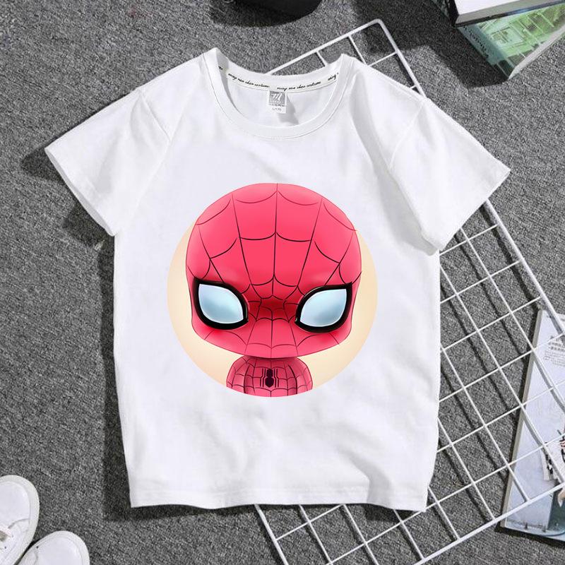 Childrens Tshirt Qversion Doctor Strange Pure Cotton Printed Round Neck Parent Child Wear Unisexs and Womens Short Sleeves
