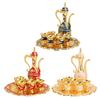 Metal Wine Drinking Cups Hip Flask Set Russian Style Home Art Crafts Wedding Gift