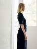 Race Maxi Wrap Skirt_Navy