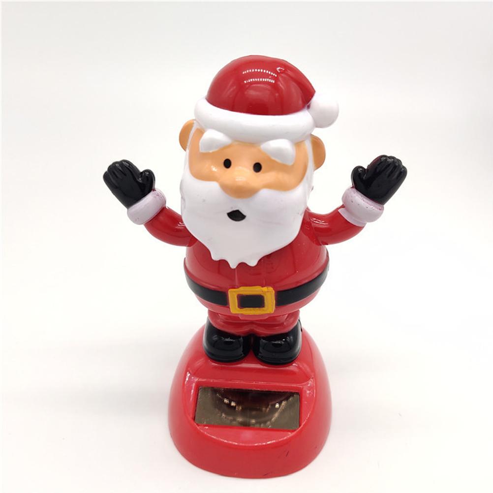 Solar Power Santa Claus Toy Automatic Santa Swing Ornament Christmas Decoration