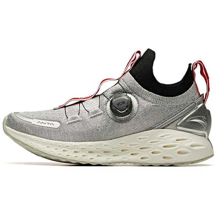 

Anta Cushioning Rebound Coverage Low Top Running Shoes Men s Gray Black 42.5