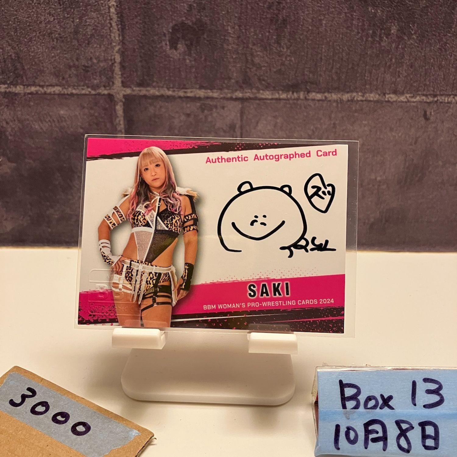 2024 BBM SAKI 79/99 Autographed Card Women s Pro Wrestling Card