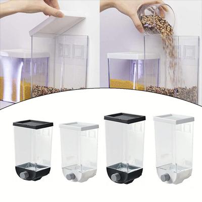 Convenient Bulk Food Storage Solution Cereal Dispenser Jar Wall Mounted