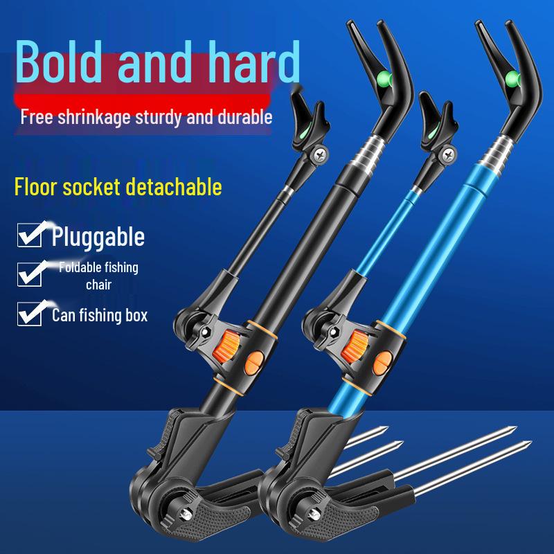 Multi-functional Stainless Steel Fishing Rod Holder and Ground Insert Stand