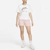 Nike Sportswear Boxy Large Logo Print Crew Neck Short Sleeve T-Shirt Women Tops White DQ3269-100