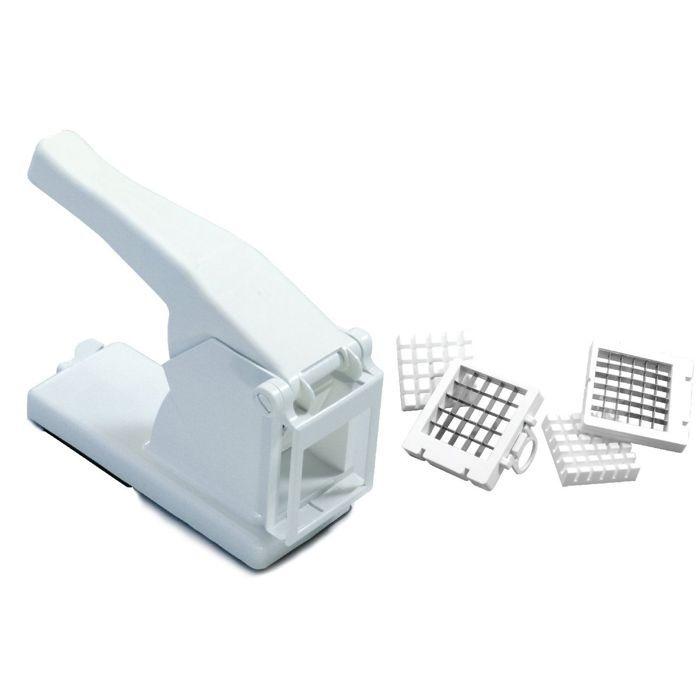 Ustensile de cuisine - Fackelmann - Coupe frite - 2 grilles de découpe - Acier inoxydable - 27x14.5x9.2 cm