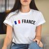 France Unisex T-shirt Gift French Flag Tee Paris White Black Dark Heather
