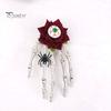Halloween Skeleton Hand Hairpin Rose Flower Spider Hair Clips Skull Eyeball Day of The Dead Headwear Cosplay Accessory Party Decor