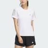 Adidas Own The Run Cooler T-Shirt Color Block Round Neck Short Sleeve Women Tops White JF1476