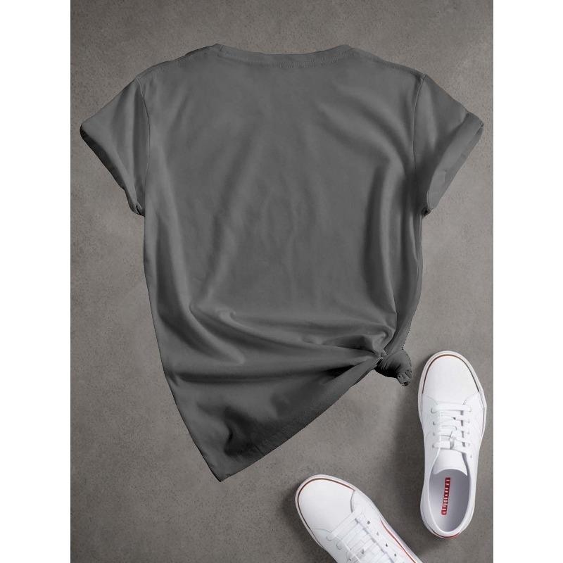 Casual Short-Sleeve Crew Neck T-Shirt Featuring a Tooth Fairy Design, Perfect for Spring And Summer, Designed for Women