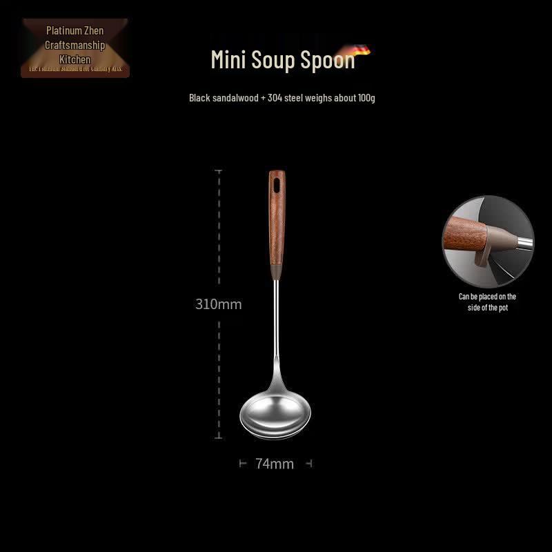BoZhen 304 Stainless Steel Mini Soup Spoon