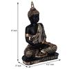 Polirășină Statuie Idol Buddha Șezut Piesa de prezentare pentru decorațiuni interioare Articole de cadou cadou 1pic (BLK Roz), Religios