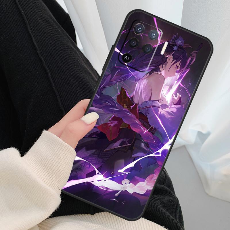 Genshin Impact Case For OPPO A54 A74 A94 A83 A91 A93 A5 A9 A31 A53 2020 A15 A52 A72 Find X5 X3 Pro Cover