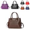 Stylish And Trendy Stone Texture Large Capacity Shoulder Bag For Women In Black Red Yellow Blue Purple And Coffee