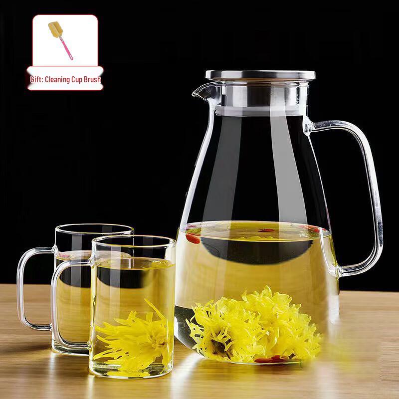 TingLe High Borosilicate Glass Water Pitcher